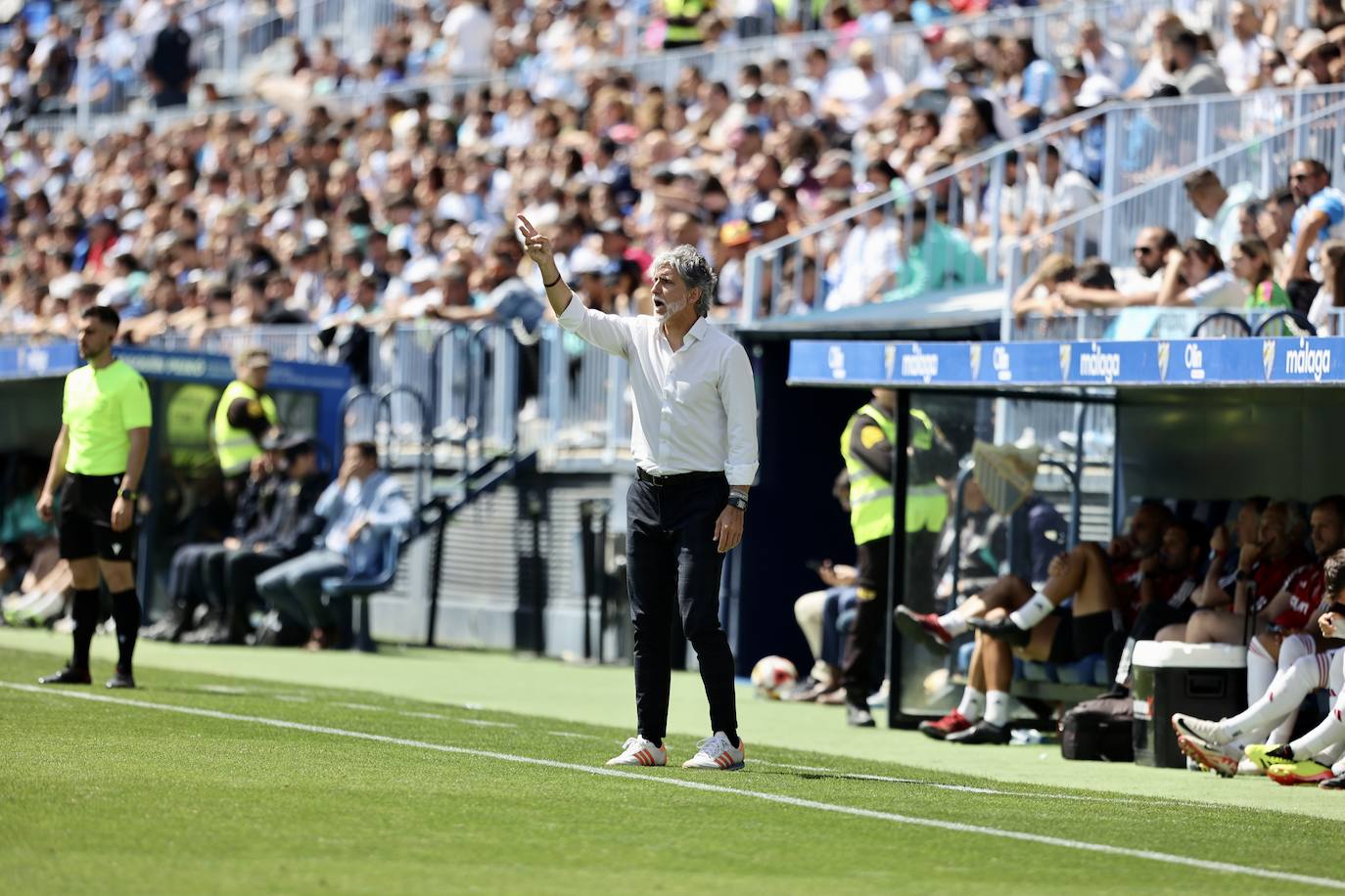 El empate del Real Murcia frente al Málaga, en imágenes