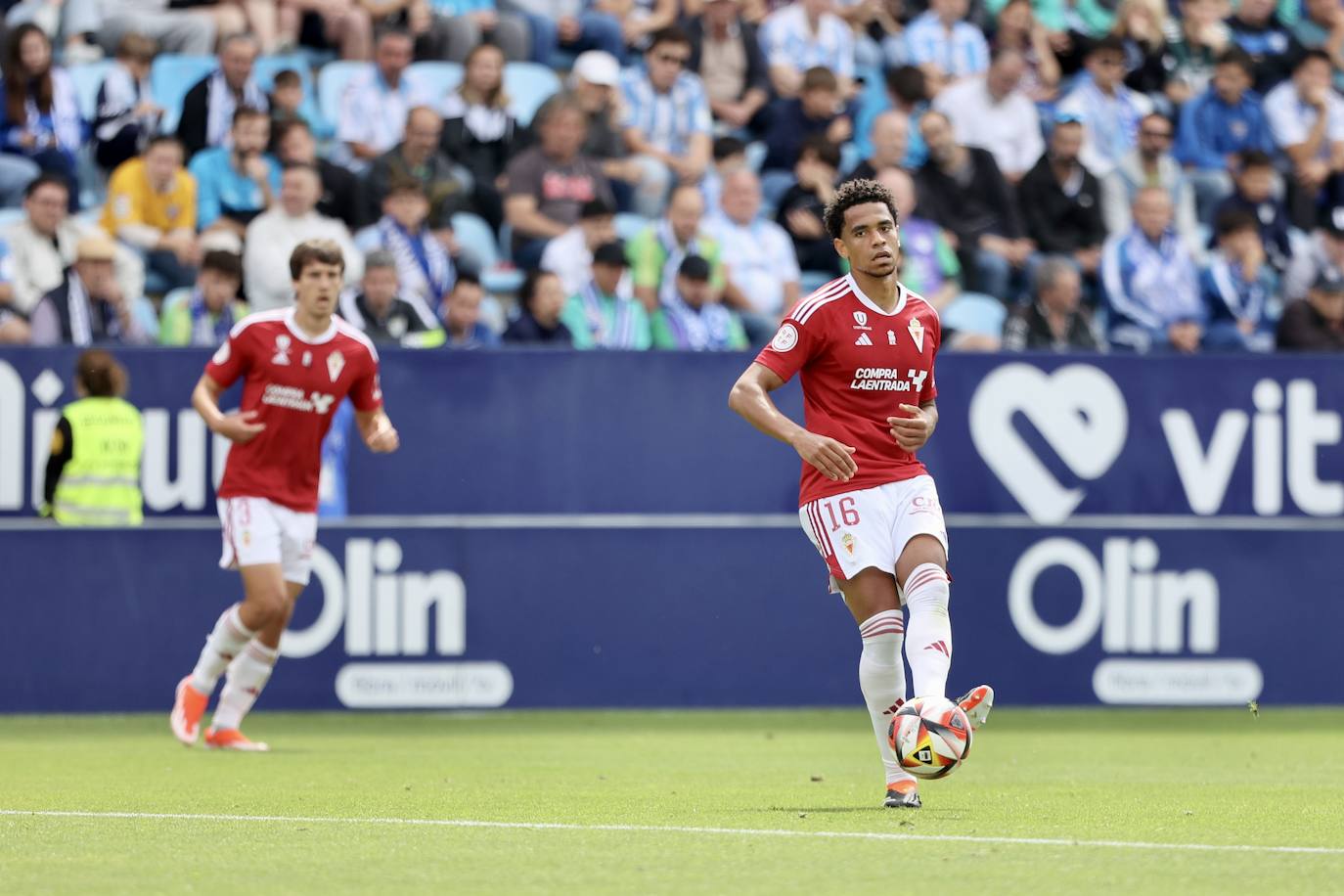 El empate del Real Murcia frente al Málaga, en imágenes