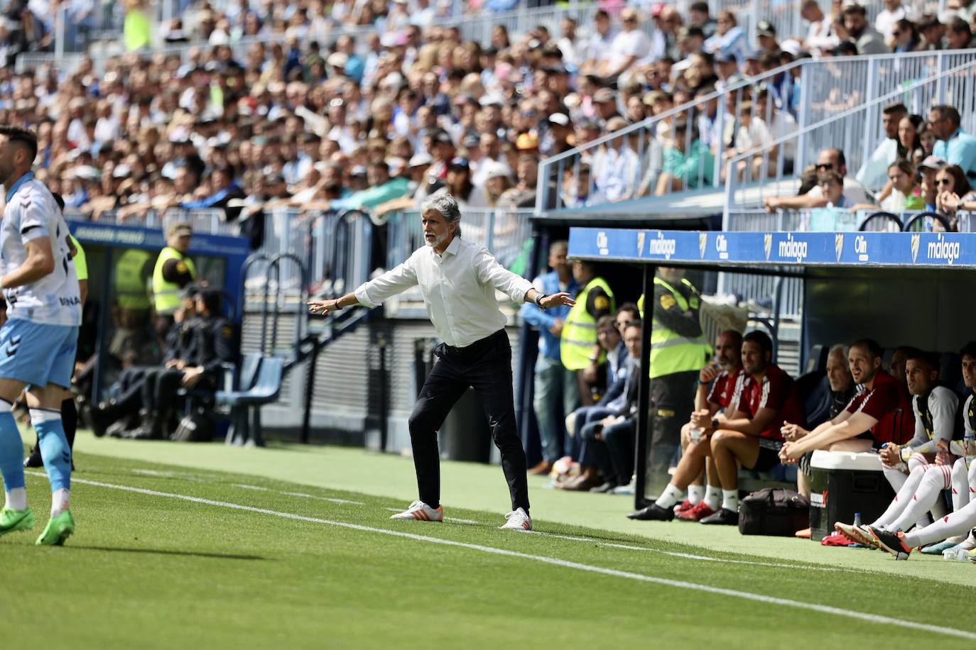 El empate del Real Murcia frente al Málaga, en imágenes