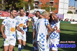 Celebración del segundo gol de Didac con el que se iniciaba la remontada