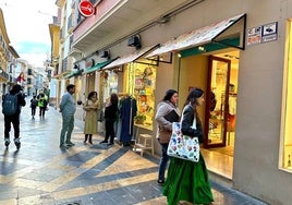 Comercios de la calle Corredera.