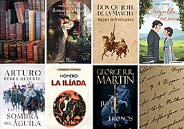 Los libros relacionados con las preguntas.