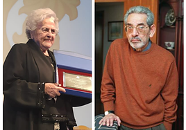 Rocío Caparrós, durante su nombramiento como hija adoptiva, y Manuel Ruiz Funes, en una foto de archivo.