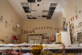 Estado de las instalaciones del Centro Oriol en el Palmeral, arrasadas por la Dana de 2019, en una foto del pasado septiembre.