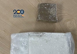 Drogas incautadas por la Policia Nacional en la vivienda del joven.