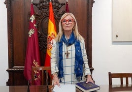 La portavoz de Vox, Carmen Menduiña.