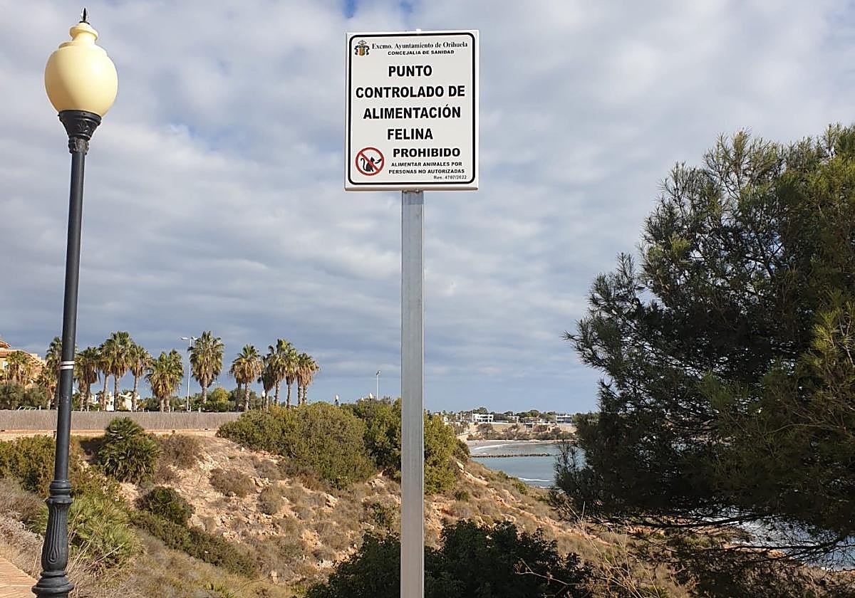 El paseo de Aguamarina es la única colonia señalizada en la costa.