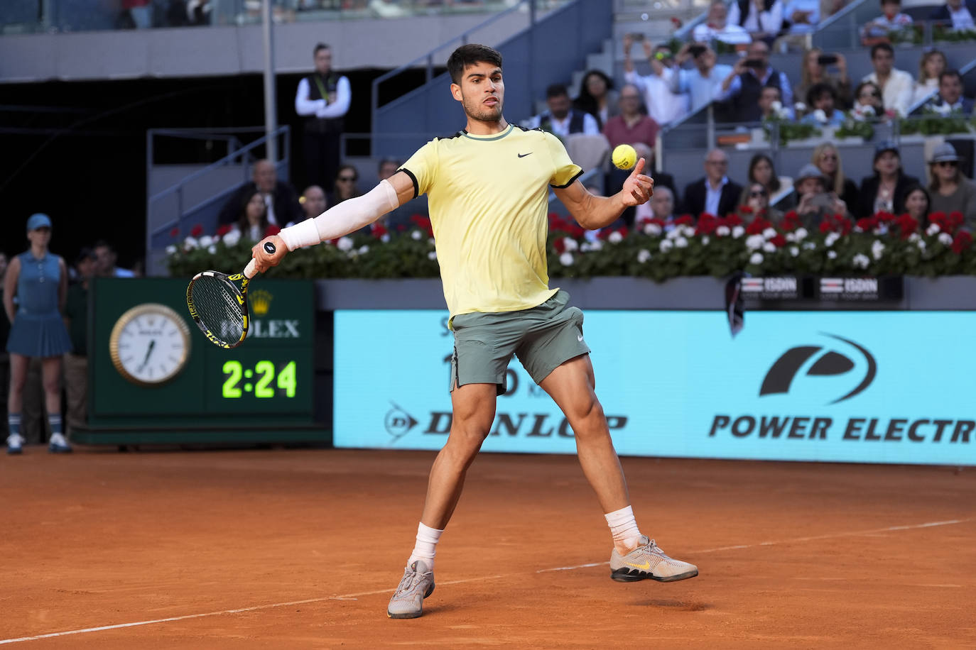 Las imágenes del partido entre Alcaraz y Struff en el Mutua Madrid Open