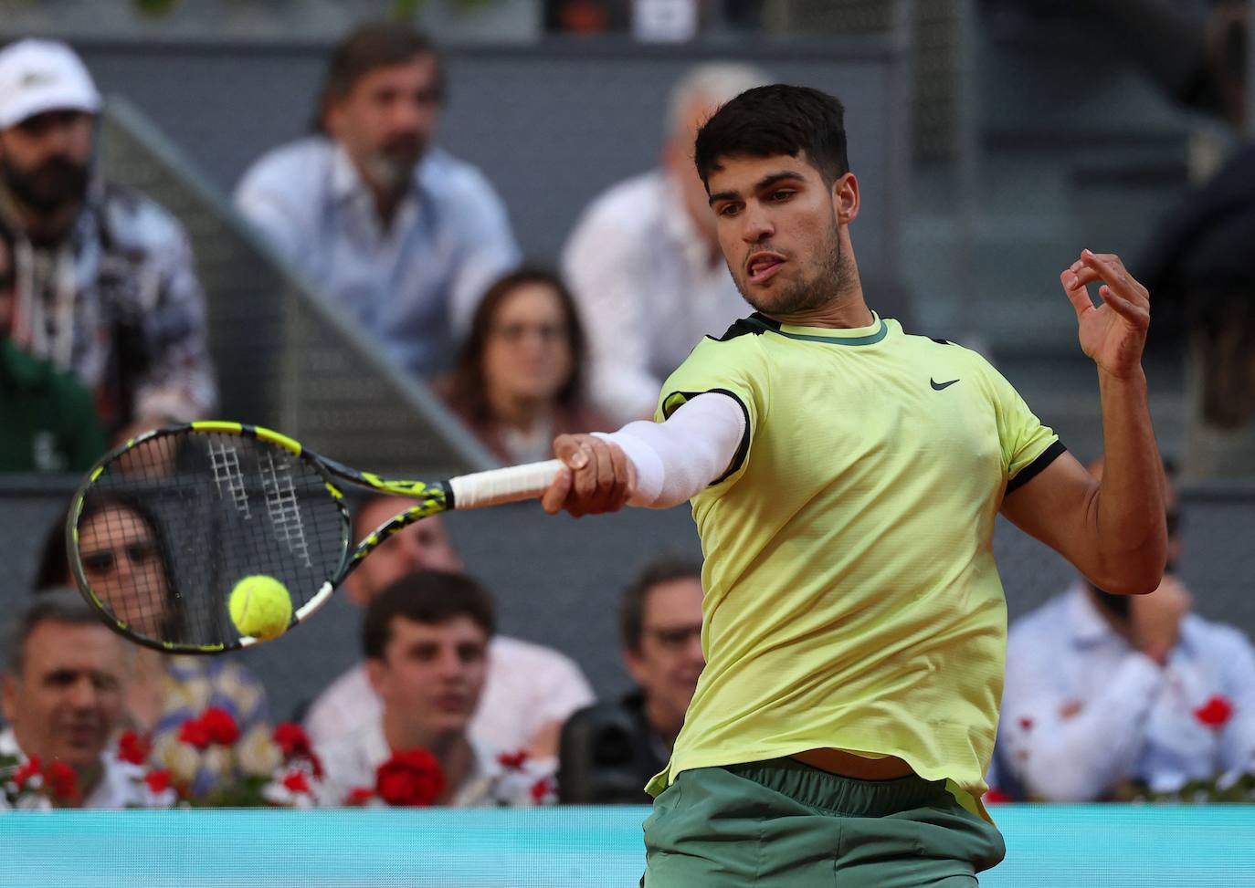 Las imágenes del partido entre Alcaraz y Struff en el Mutua Madrid Open