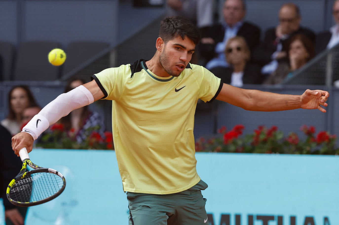 Las imágenes del partido entre Alcaraz y Struff en el Mutua Madrid Open