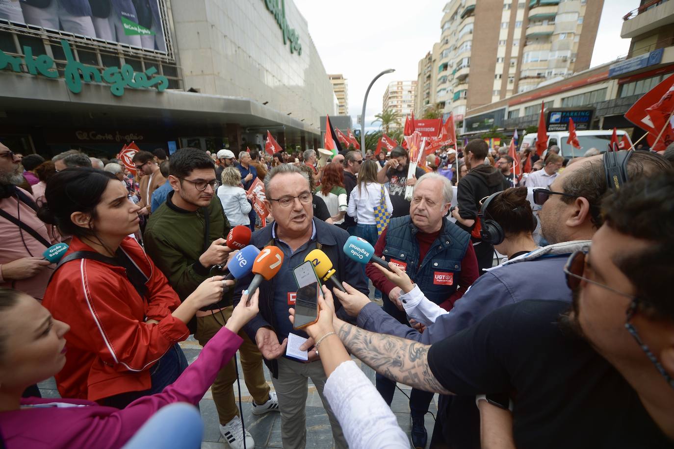 Manifestación del 1 de Mayo del 2024 en Murcia, en imágenes