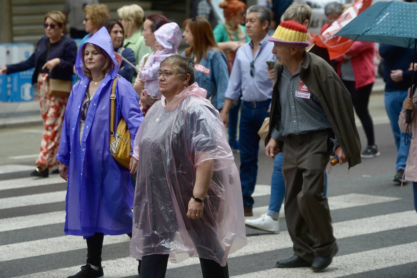 Manifestación del 1 de Mayo del 2024 en Murcia, en imágenes