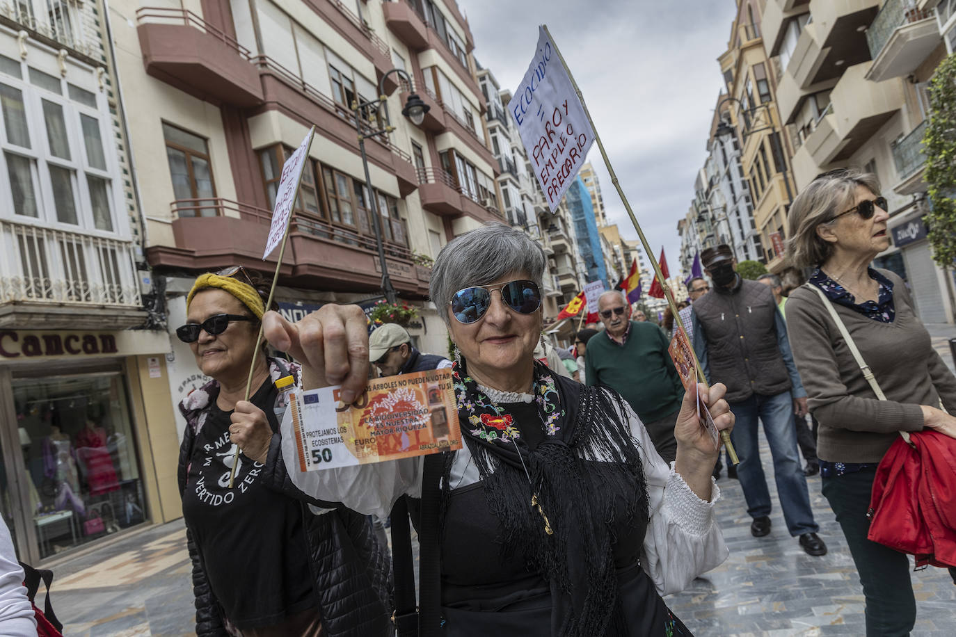 Manifestación del 1 de Mayo de 2024 en Cartagena, en imágenes