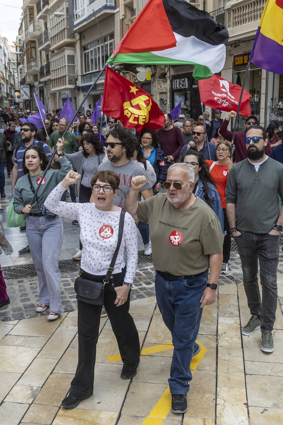 Manifestación del 1 de Mayo de 2024 en Cartagena, en imágenes