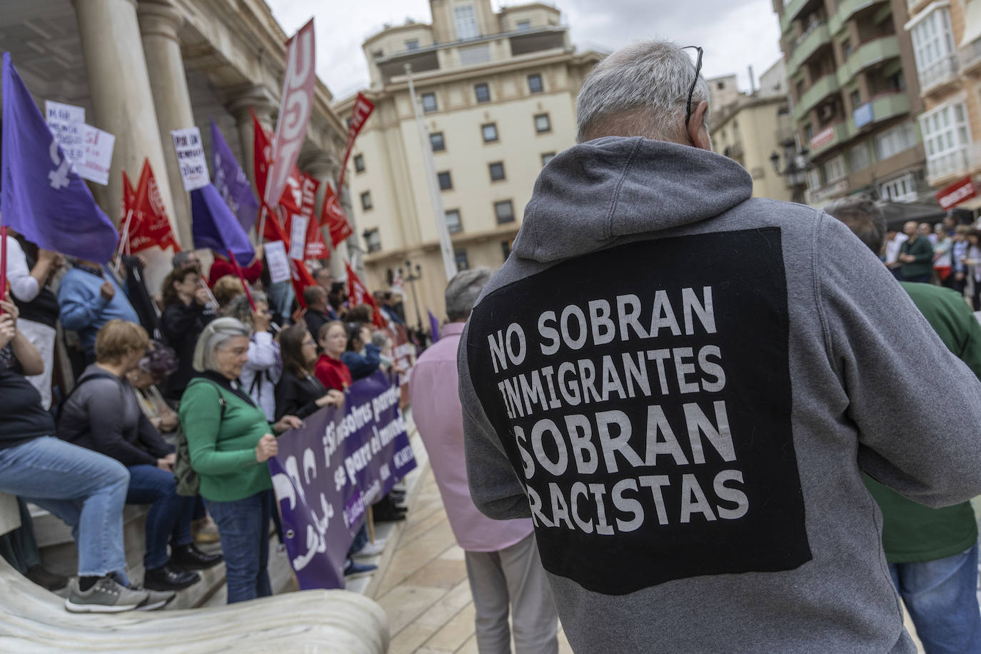 Manifestación del 1 de Mayo de 2024 en Cartagena, en imágenes