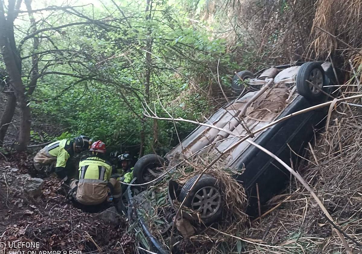 Imagen del accidente en Cehegín.