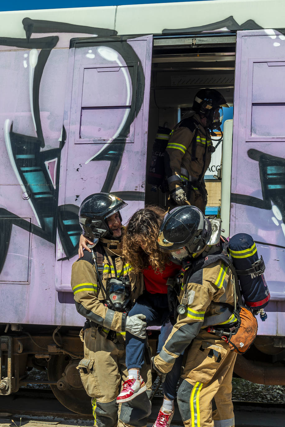 Simulacro de atentado en Murcia, en imágenes