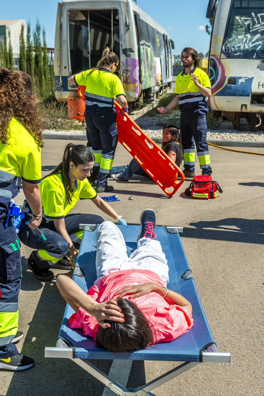 Simulacro de atentado en Murcia, en imágenes