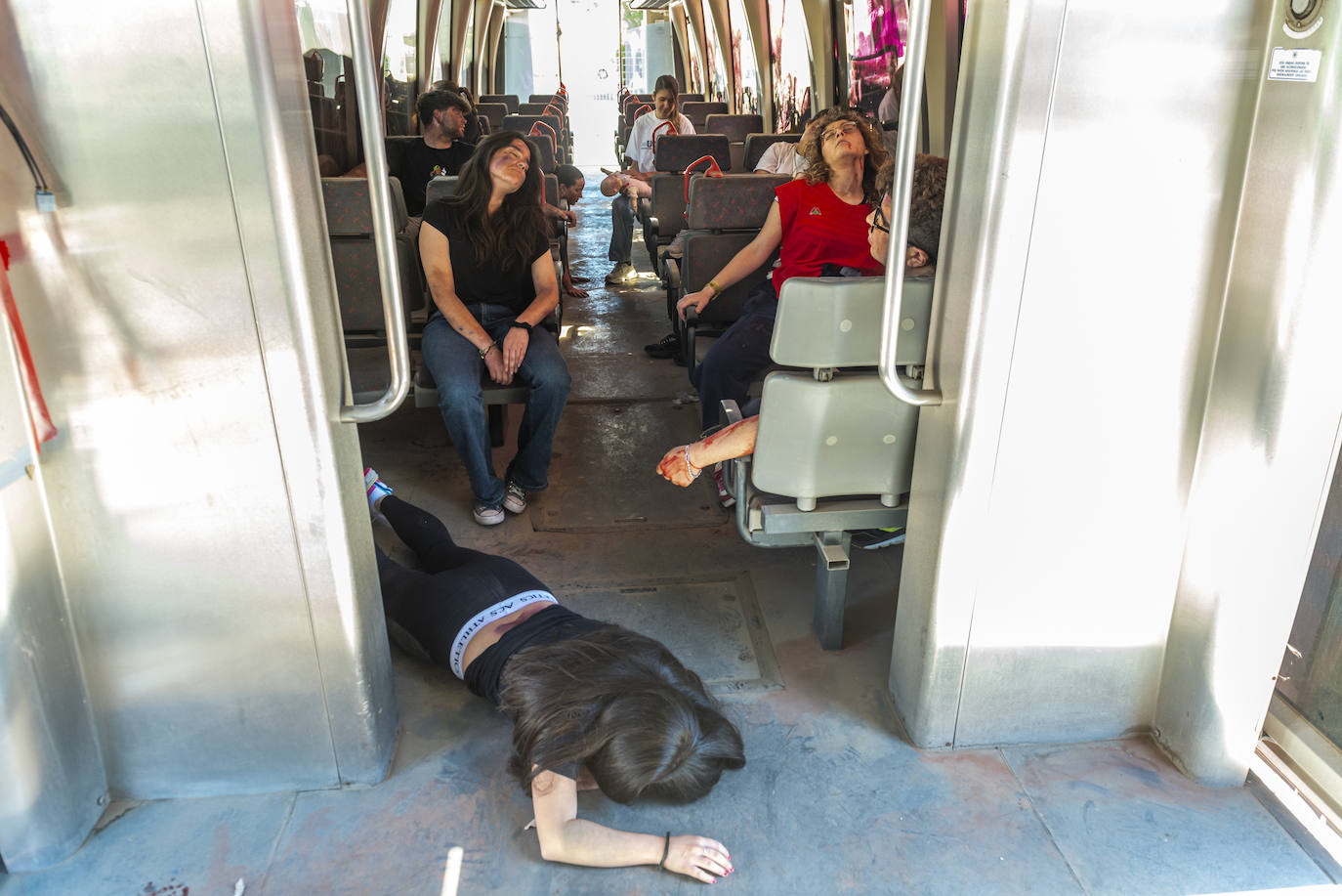 Simulacro de atentado en Murcia, en imágenes