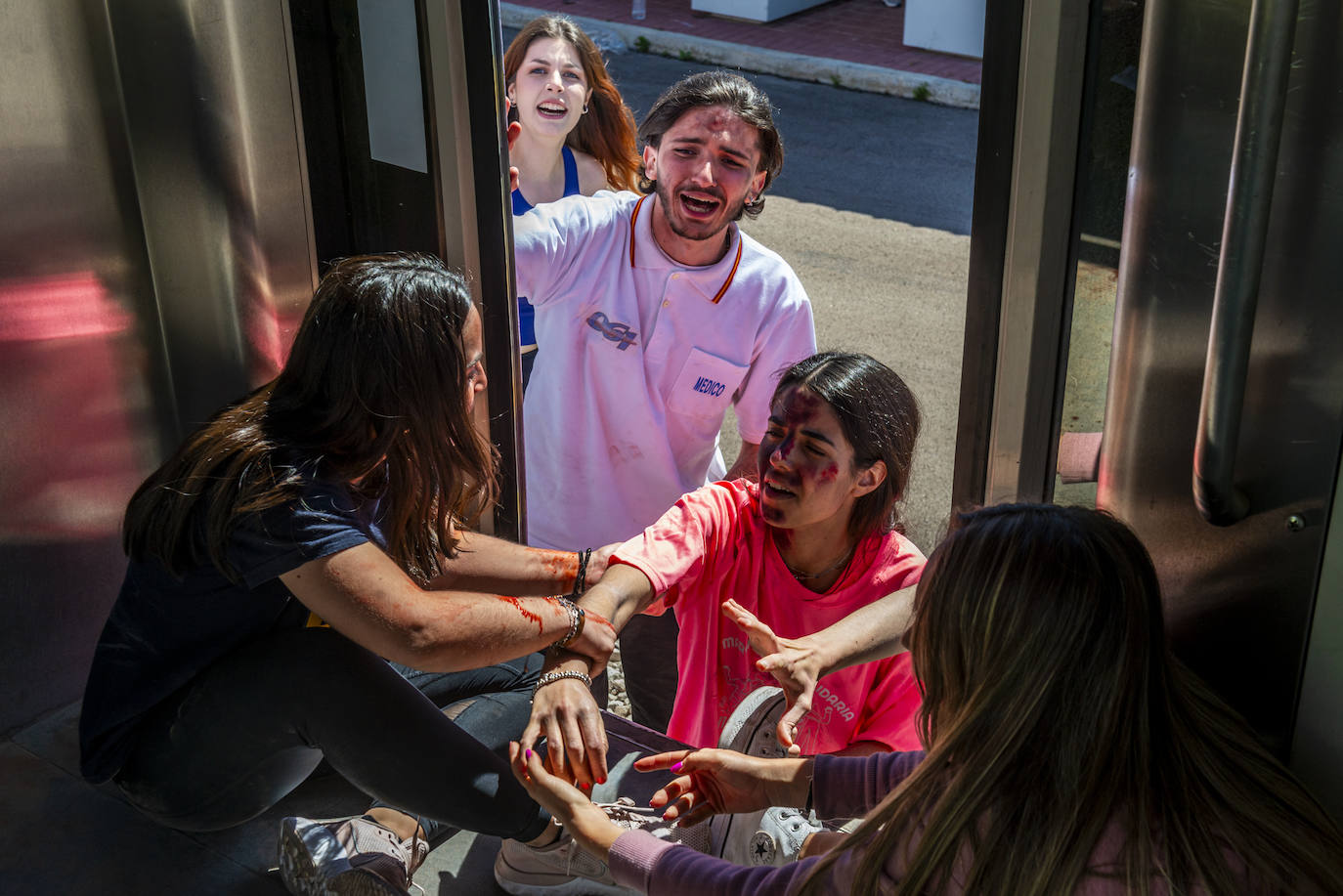 Simulacro de atentado en Murcia, en imágenes
