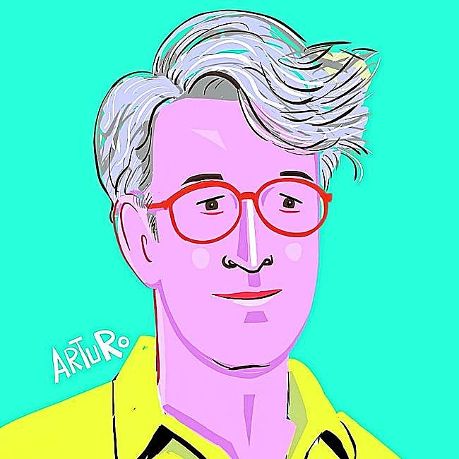 Retrato de Andrés Trapiello, por el pintor murciano Arturo Pérez.