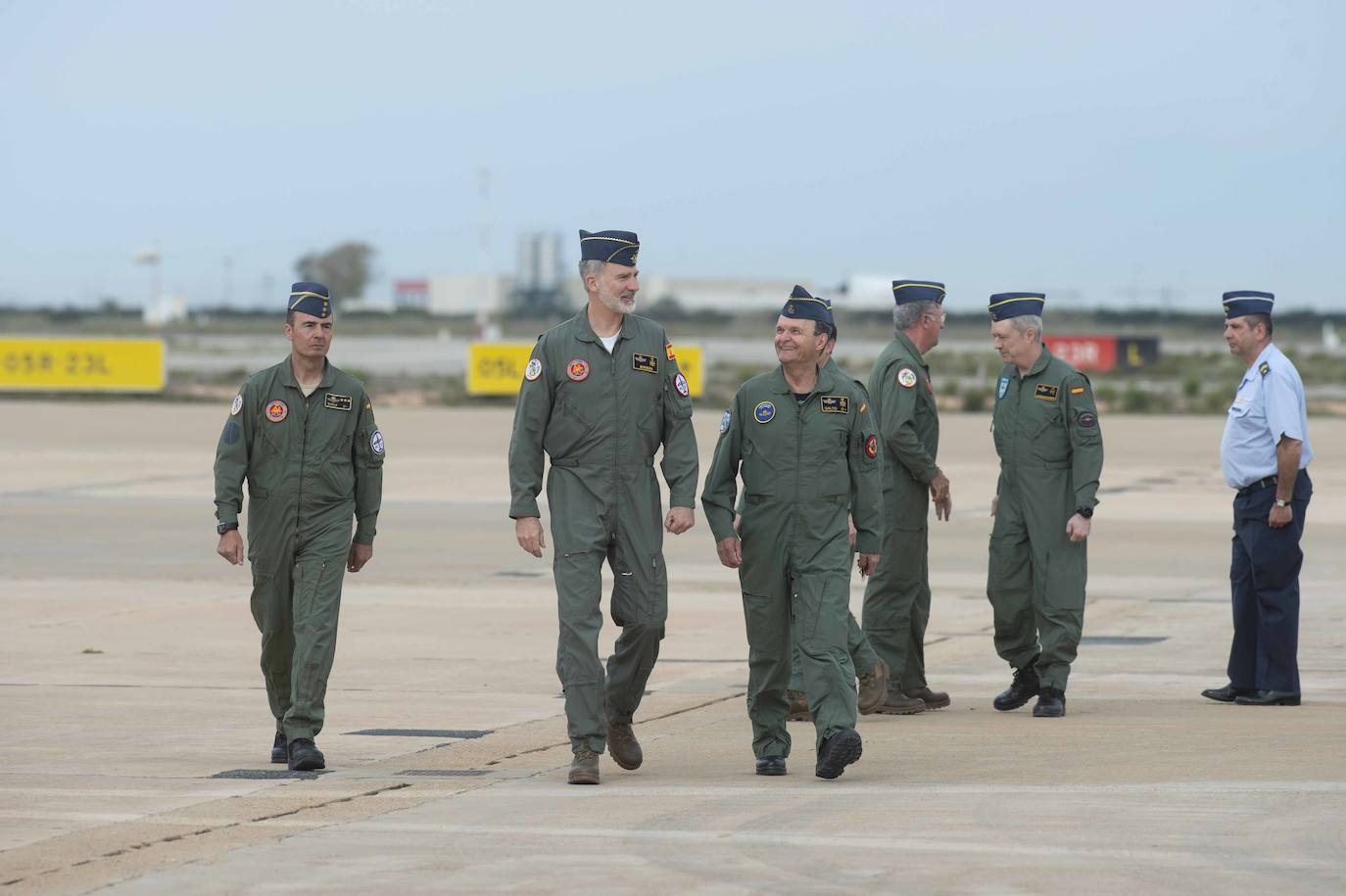 La visita del Rey Felipe VI a la Academia General del Aire, en imágenes