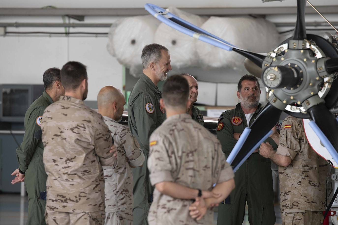 La visita del Rey Felipe VI a la Academia General del Aire, en imágenes