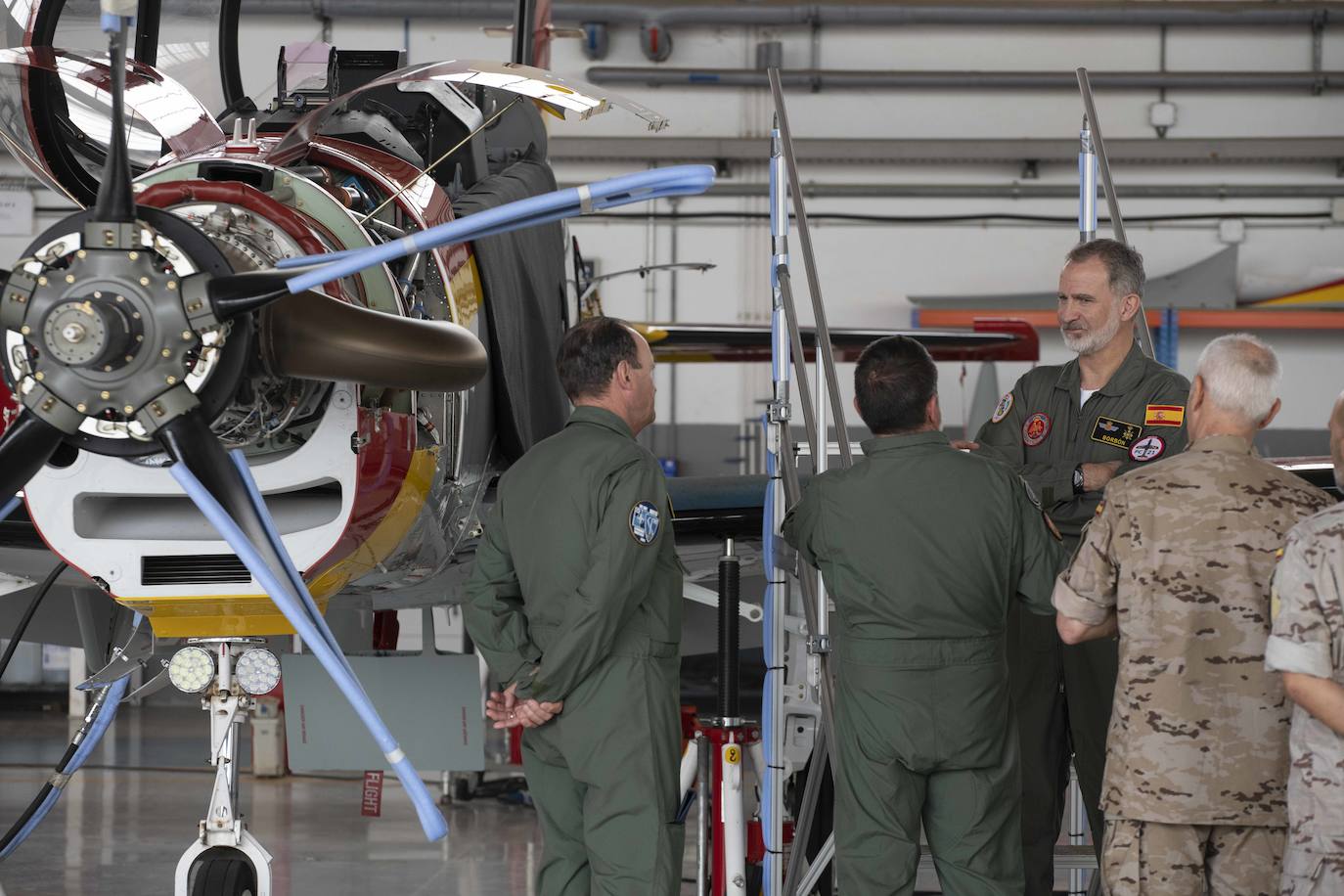 La visita del Rey Felipe VI a la Academia General del Aire, en imágenes