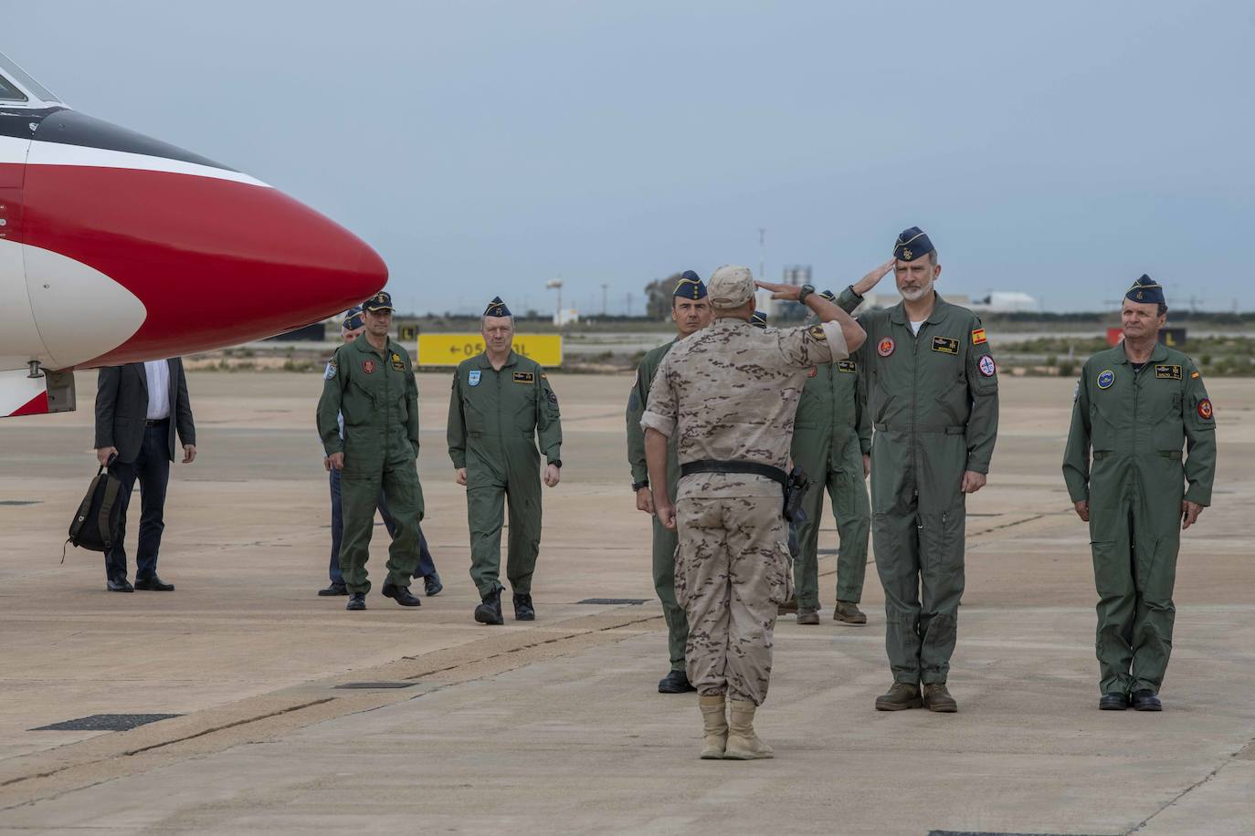 La visita del Rey Felipe VI a la Academia General del Aire, en imágenes