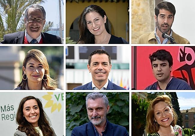 Los candidatos por la Región en las listas europeas.