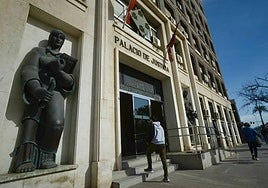 Imagen de archivo del Palacio de Justicia de Murcia, en una imagen de archivo.