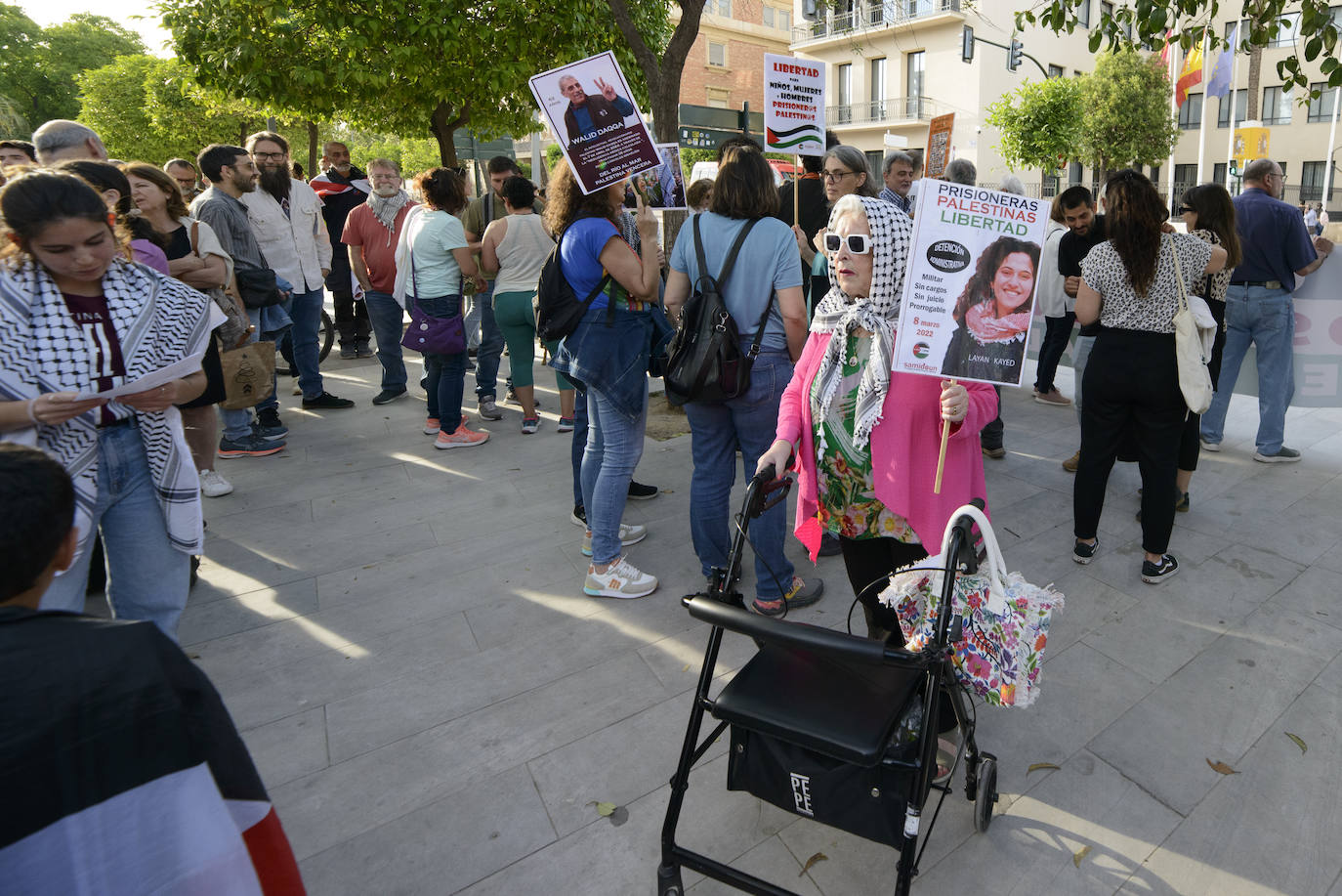 Las imágenes de la concentración en Murcia contra «el genocidio» en Rafah
