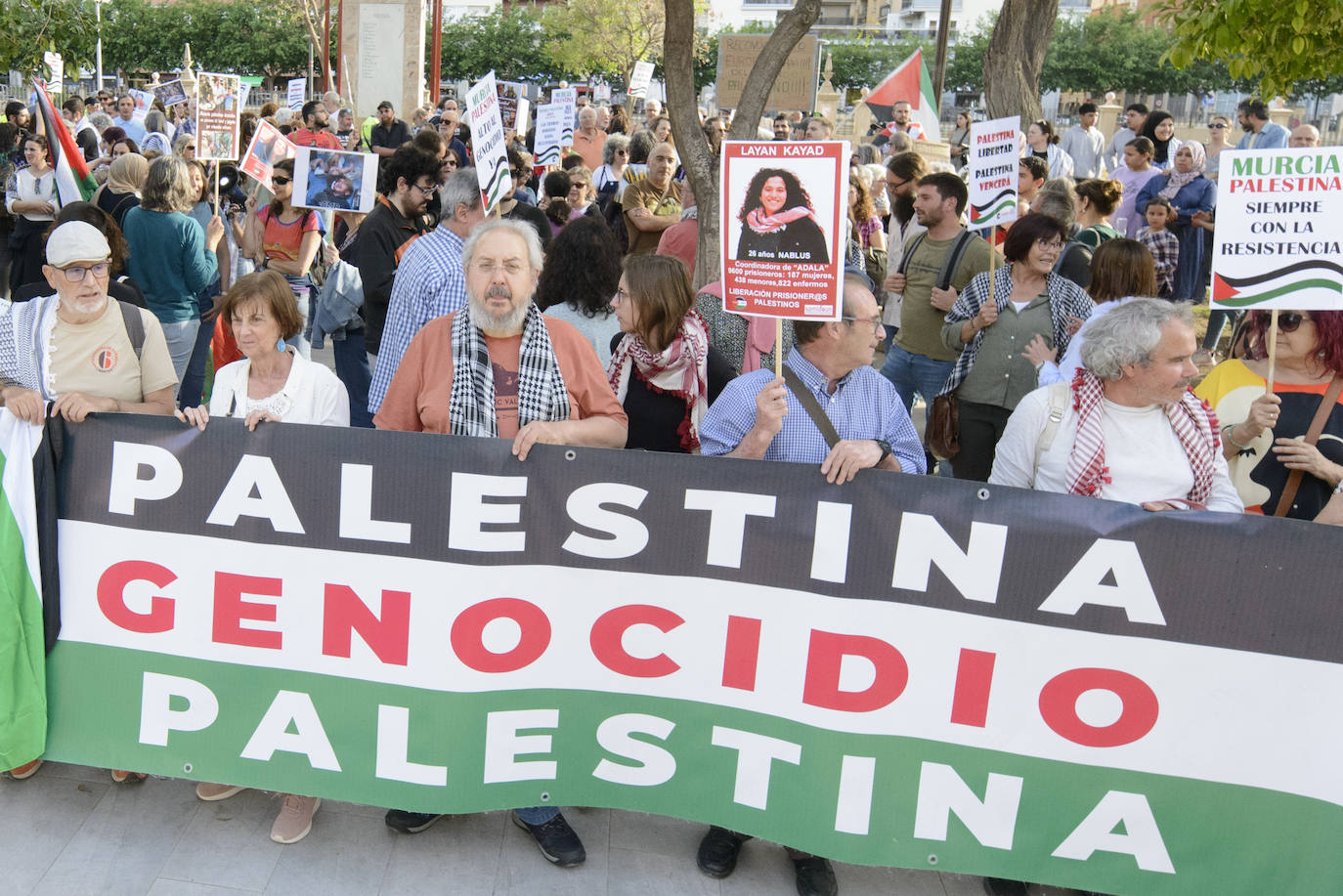 Las imágenes de la concentración en Murcia contra «el genocidio» en Rafah