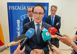 El fiscal superior de la Comunidad, José Luis Díaz Manzanera, este jueves.