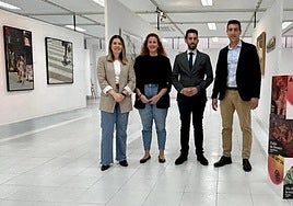 La concejala de Cultura, Ángela Ruiz; la experta en gestión cultural y creadora de esta iniciativa, Annie Chiclano; el director general, José Francisco Lajara y el alcalde de Blanca, Pablo Cano durante la presentación.