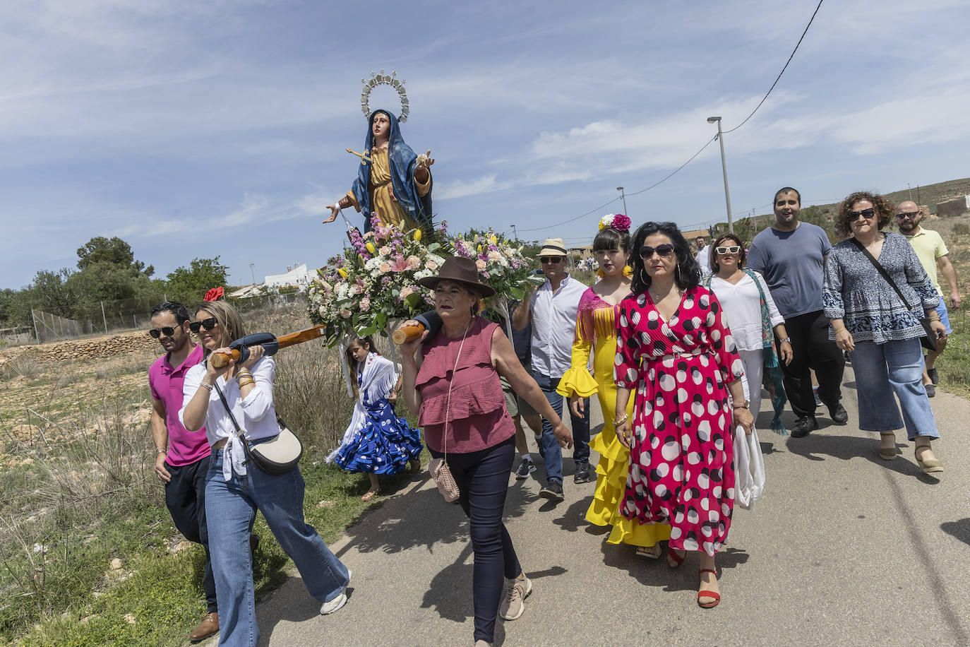 Las imágenes de la romería de la Virgen Dolorosa de La Muela en Galifa