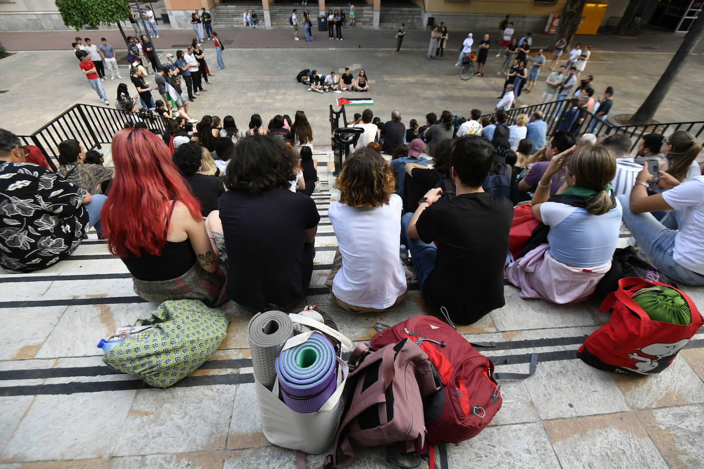 Las imágenes de la acampada de estudiantes de la UMU a favor de Palestina