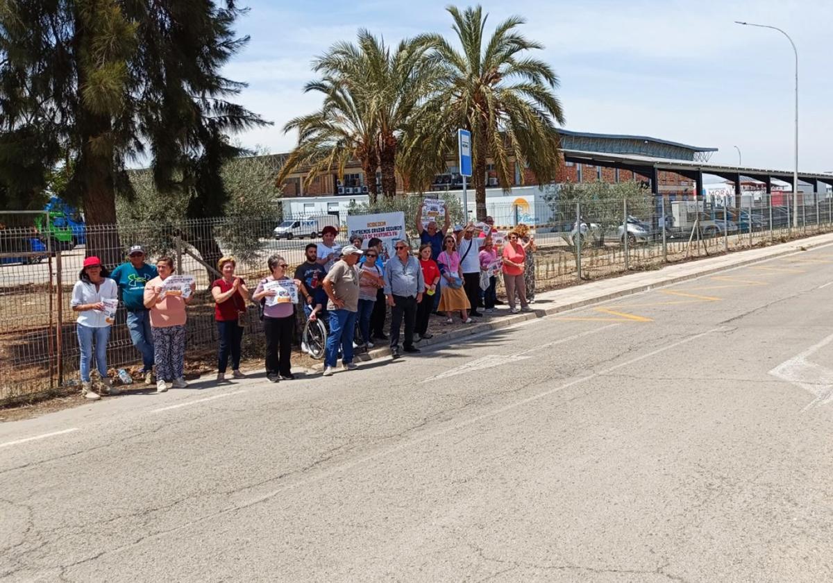 Protesta este lunes en la zona donde se habilitará el paso.