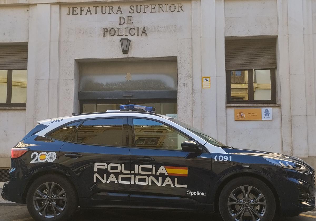 Un vehículo de la Policía Nacional.