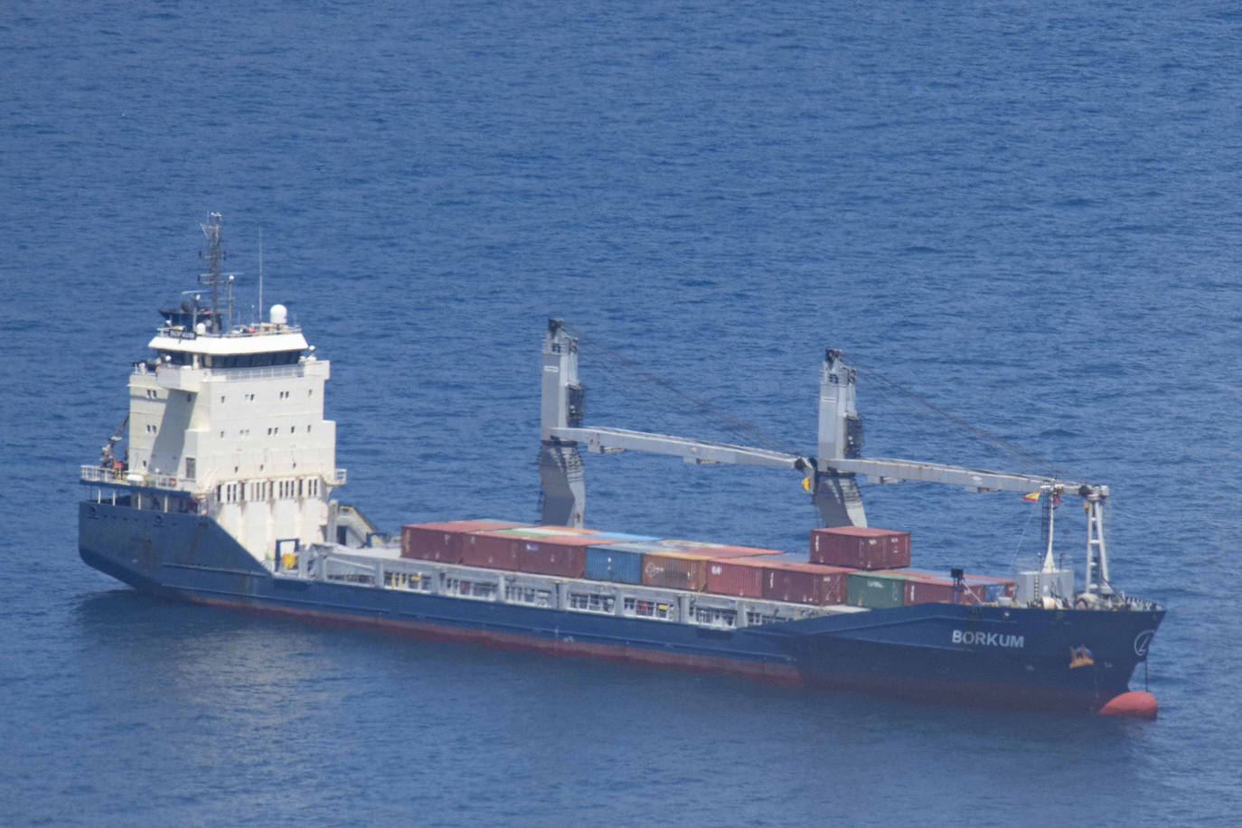 En imágenes, la protesta contra la escala del barco &#039;Borkum&#039; en Cartagena