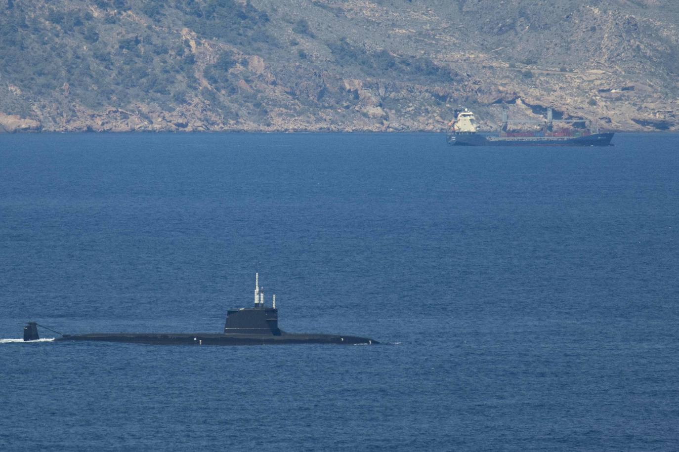 En imágenes, la protesta contra la escala del barco &#039;Borkum&#039; en Cartagena