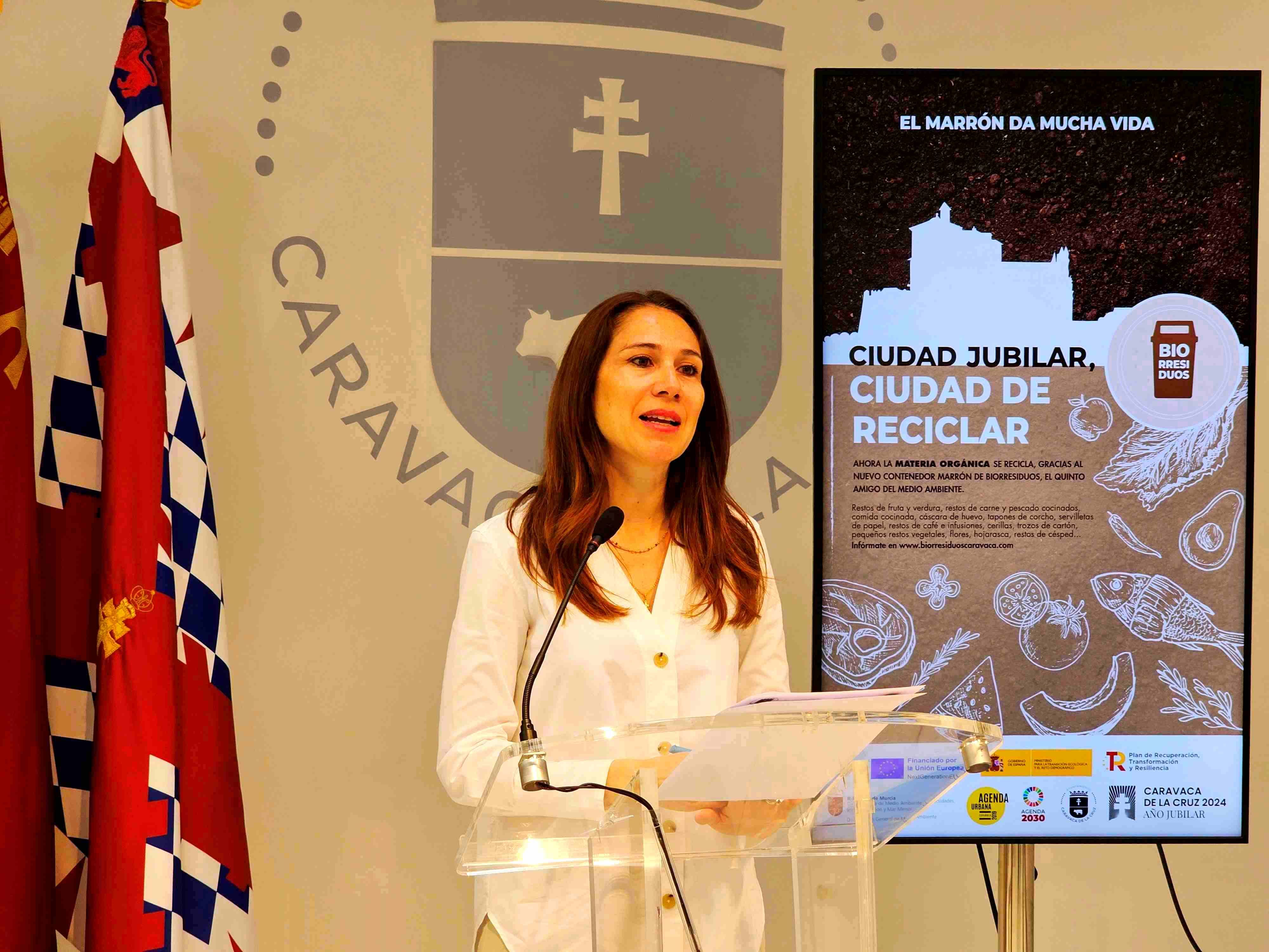 Ana Belén Martínez, concejal de Medio Ambiente, durante la presentación de la campaña.