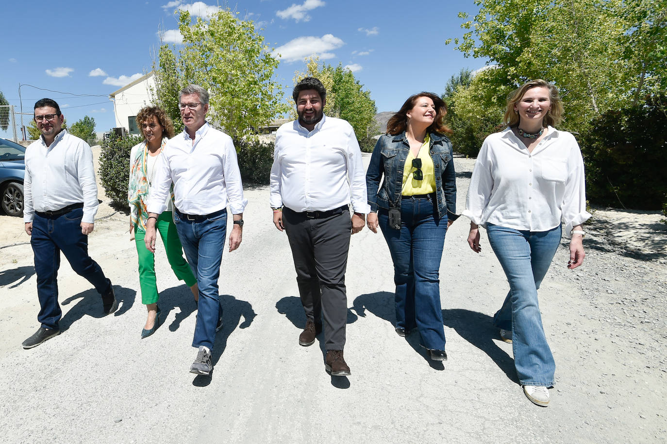 La visita de Núñez Feijóo a Cieza, en imágenes