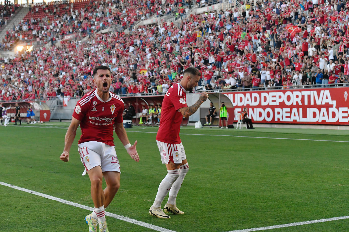 El empate del Real Murcia frente al Mérida, en imágenes