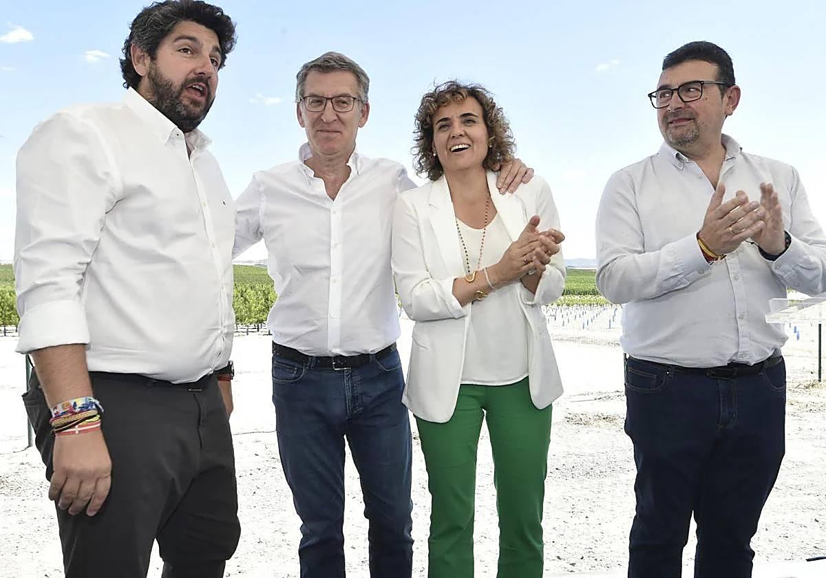 La visita de Núñez Feijóo a Cieza, en imágenes