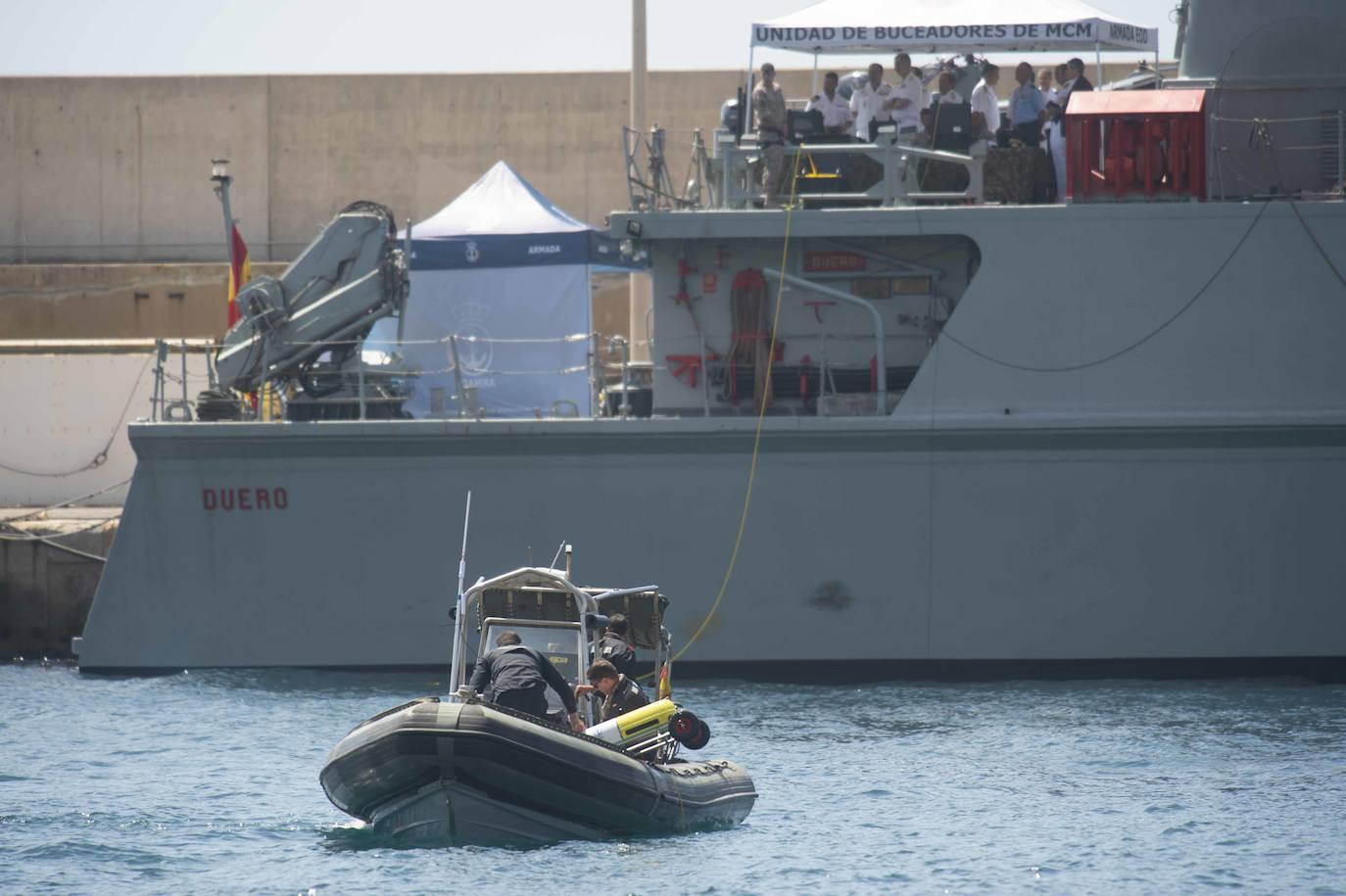 La visita del Rey Felipe VI a la Fuerza de Acción Marítima en Cartagena, en imágenes