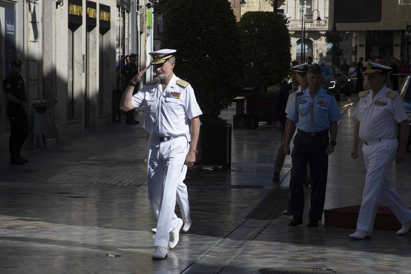 La visita del Rey Felipe VI a la Fuerza de Acción Marítima en Cartagena, en imágenes