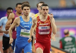 Mariano García, en el último Mundial en pista cubierta.