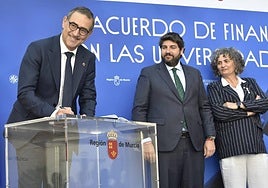 Firma del acuerdo de Financiación Plurianual para las universidades de la Región de Murcia.