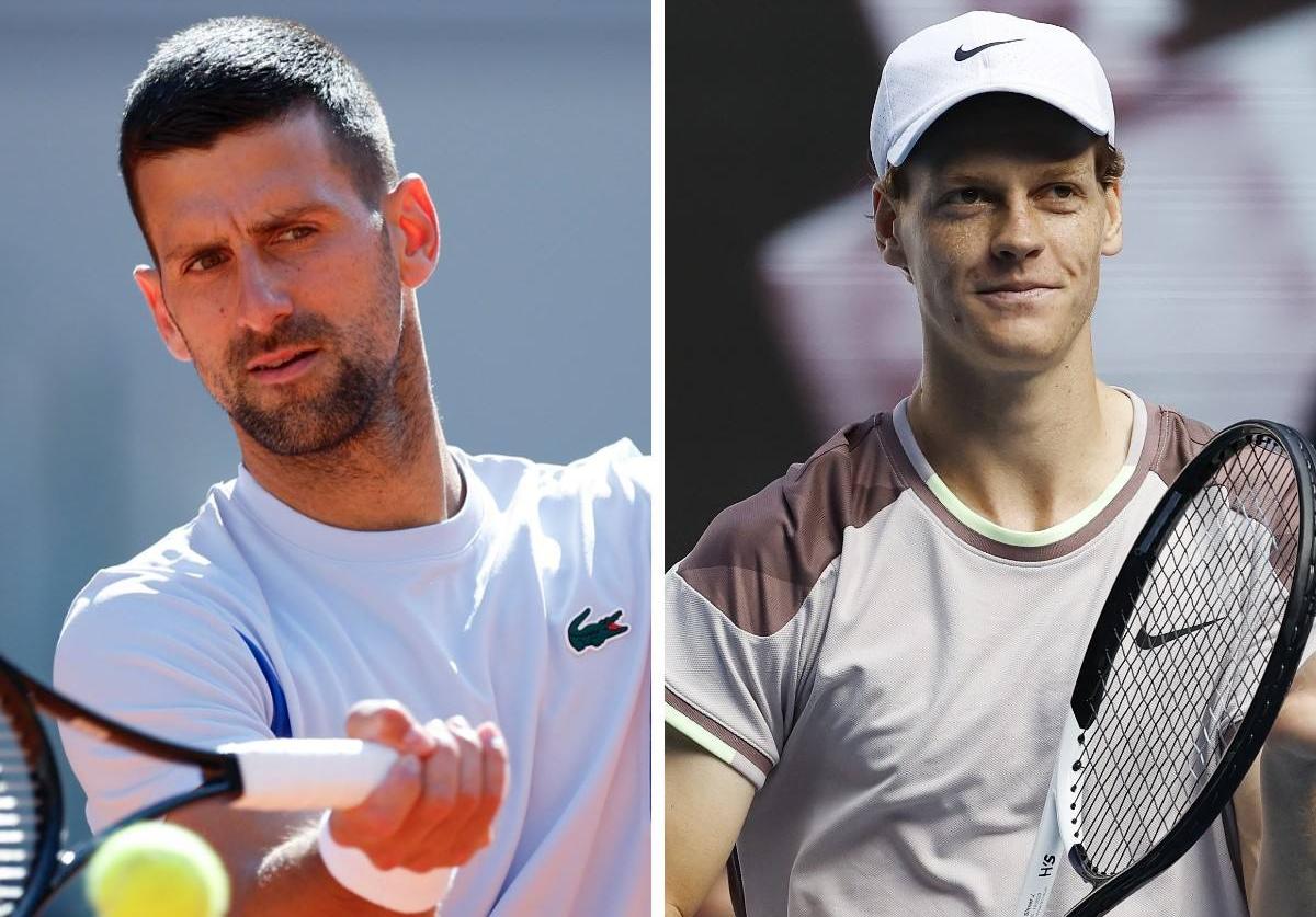 Djokovic y Sinner.